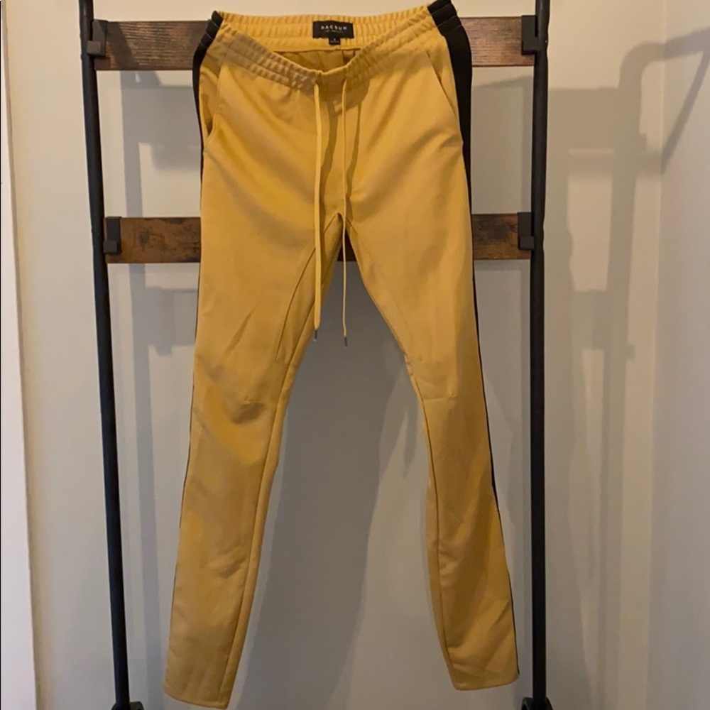 PacSun Track Pants with side stripes (Gold)